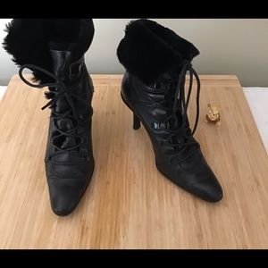 Steven leather booties